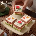 知味观芡实糕白桃乌龙米糕桂花点心传统手工糕点早餐食品杭州特产